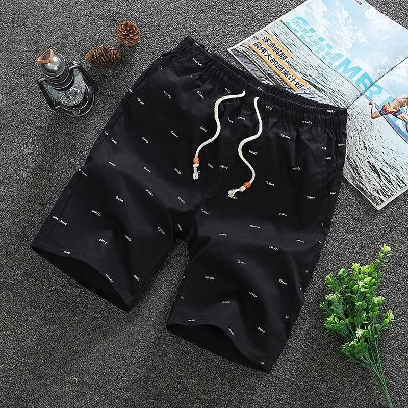 2023 Summer Outdoor New Breathable Casual Beach Shorts Loose  Fashion Exercise Gym Running Shorts Men Cotton Streetwear Jogger | 4