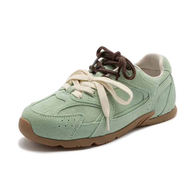 AIYUQI Women Sneakers New Genuine Leather Retro German Training Shoes Women Winter Velvet Fur Flat Casual Shoes Women | 2