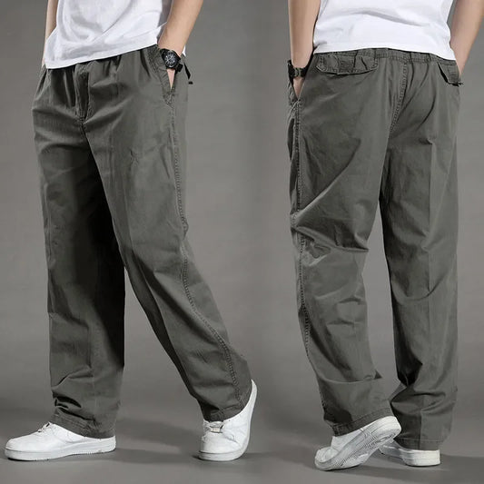 Men's Cargo Pants Summer Spring Cotton Work Wear New In Large Size 6XL Casual Climbing Joggers Sweatpants Hombre Autumn Trousers | 0