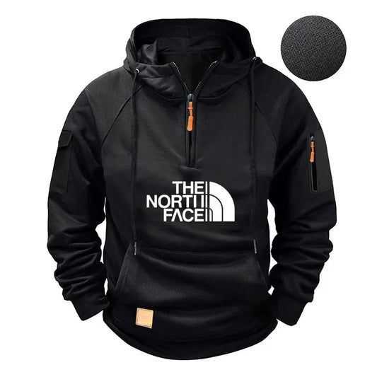 Men's casual sports long-sleeved hooded large-sized sweatshirt and fashionable fitness pullover for autumn and winter 2025 | 0